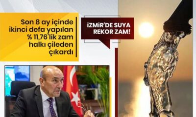 İzmir’de suya yüzde 11,7 zam…