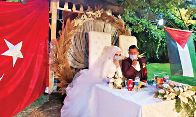 Filistinli Fatma ile Türk genci Koray’ın aşkına pandemi de engel olamadı!.