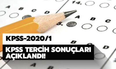 2020 KPSS/1 tercih ve yerleştirme sonuçları açıklandı!. Sonuç sorgulama ekranı..