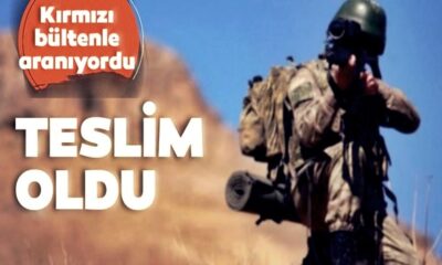 Interpol tarafından kırmızı bültenle aranan PKK’lı teröristler teslim oldu!.