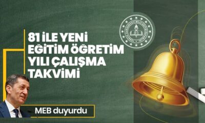 MEB’den 81 ile yeni eğitim öğretim yılı çalışma takvimi yazısı..