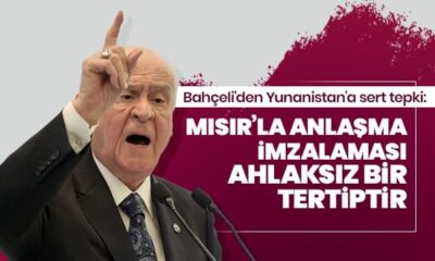 Devlet Bahçeli’den Yunanistan’a sert tepki! “Yunanistan’ın, Mısır’la anlaşma imzalaması ahlaksız bir tertiptir!.”
