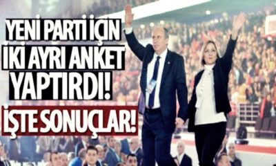 Muharrem İnce yeni parti için iki ayrı anket yaptırdı! İşte sonuçlar..