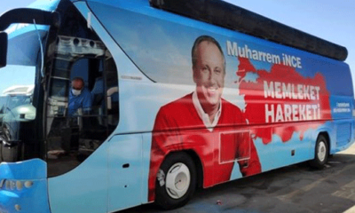 CHP’nin hoşuna gitmeyecek! Bu da Muharrem İnce’nin otobüsü…