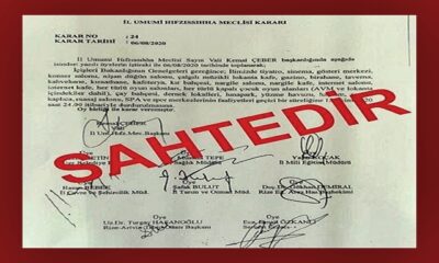 Valilik harekete geçti! Sosyal medyada dolaşan sahte belge hakkında suç duyurusu…