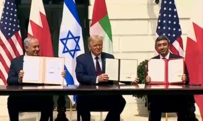 SON DAKİKA! İsrail, BAE ve Bahreyn arasında ki ihanet anlaşması Beyaz Saray’da imzalandı!.