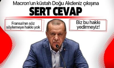 Cumhurbaşkanı Erdoğan’dan ezik Macron’a cevap.. (video haber)