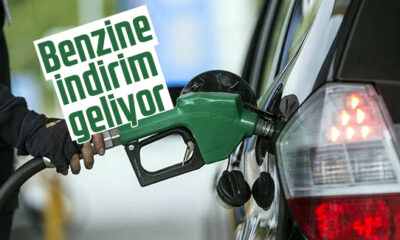 Benzinin litre fiyatına indirim..