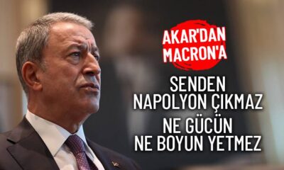 Hulusi Akar’dan Macron’a tokat gibi cevap..