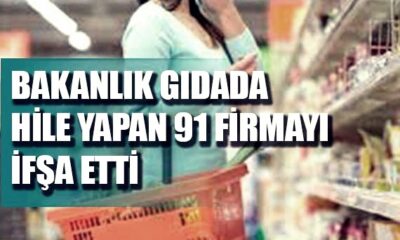 Tarım ve Orman Bakanlığı, halk sağlığı ile oynayan 91 firmayı ifşa etti!.
