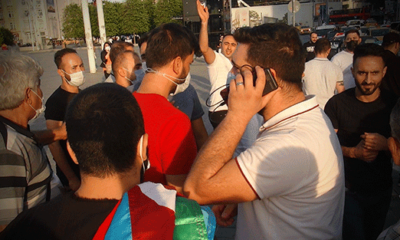 Ermenistan’ın Azerbaycan’a kalleş saldırısı İstanbul’da protesto edildi!.