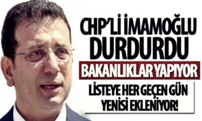 İBB Başkanı Ekrem İmamoğlu’nun durdurduğu projeleri, bakanlıklar yapıyor!.