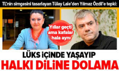 TL’nin simgesini tasarlayan Tülay Lale’den Yılmaz Özdil’e tokat gibi sözler! “Lüks içinde yaşayıp halkı diline dolama..”