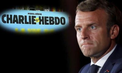 Macron şerefsizinden Peygamberimize hakaret eden Charlie Hebdo’ya destek!.