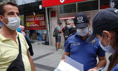 Özrü kabahatinden büyük! Maske cezası kesen polisi tehdit etti!.