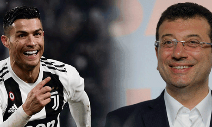 İBB, nutuk okuyan Cristiano Ronaldo resmini gerçek sanınca sosyal medya yıkıldı!.