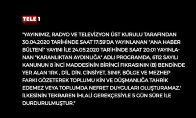 Besleme medyanın tetikçi kanalına RTÜK’ten tokat gibi ceza!.