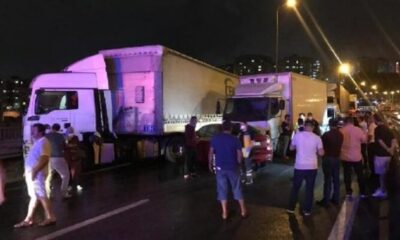 TEM’de feci kaza! 28 araç birbirine girdi!.