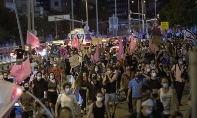 Terörist İsrail’de ki katil karşıtı gösteriler sürüyor!.