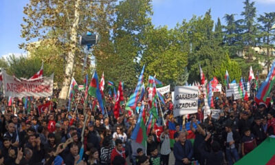 Ankara’da Azerbaycan’a destek mitingi..