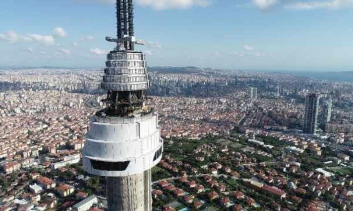 Yayına başlanan Çamlıca Kulesi’nin son hali havadan görüntülendi!. (video haber)