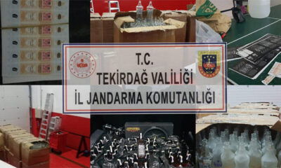 Tekirdağ’da sahte içki imal edilen deponun sahibi gözaltına alındı!.