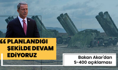 Hulusi Akar’dan S-400 açıklaması! “Kontrol ve hazırlıklarına planlandığı şekilde devam ediyoruz!.”