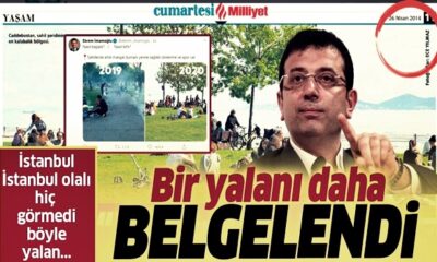 İmamoğlu’nun yalanını ortaya çıkaran gazete kupürü! 2020 yılında çekildiğini iddia ettiği fotoğraf 6 sene önce çekilmiş!. (video haber)