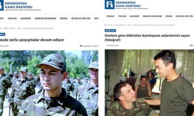 Ermenistan devlet radyosu Serdar Ortaç’ın fotoğrafını ”Öldürülen Azerbaycan askeri” haberinde kullandı!.