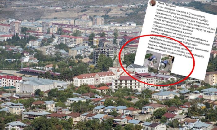Ermenistan’ın Ermenilere bile acıması yok! “Hoş geldiniz” yazan kadını dövdüler!.