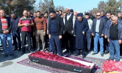 Ermenistan’ın Gence’de vurduğu siviller son yolcuğuna uğurlanıyor!.