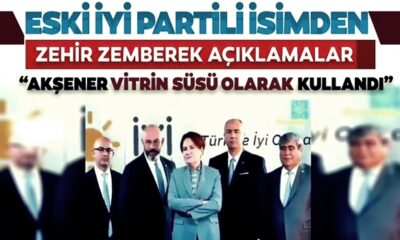 Bir bombada eski İYİ Partili Ali Türkşen’den! “Meral Akşener FETÖ mağdurlarını vitrin süsü olarak kullandı!.” (video haber)