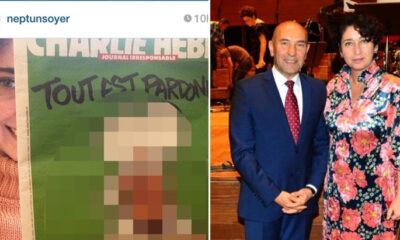 Charlie Hebdo’yu alçakça savunan Tunç Soyer’in karısına tepkiler çığ gibi büyüyor!.