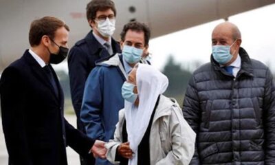 Karşılamaya gittiği son Fransız rehinenin Müslüman olduğunu öğrenen Macron’a şok! “Benim adım Sophie değil, Meryem..”