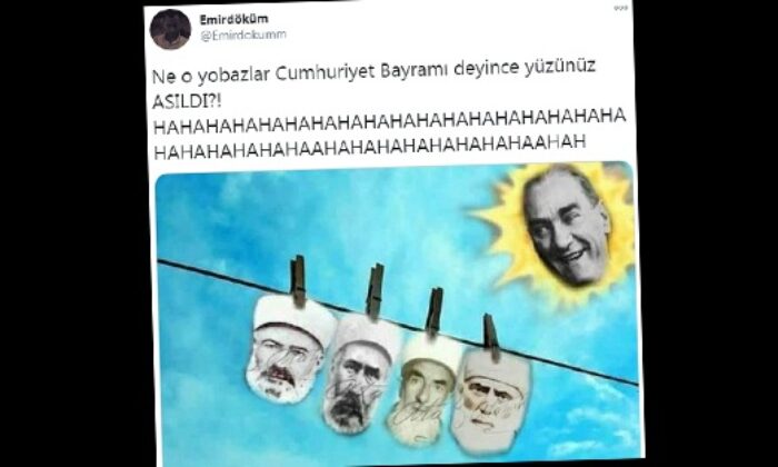 29 Ekim’de twitter üzerinden maskeli provokasyon…
