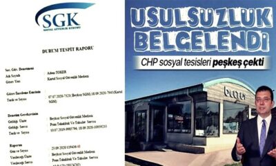CHP’li İBB’nin sosyal tesisleri peşkeş çektiği SGK tarafından belgelendi!. (video haber)