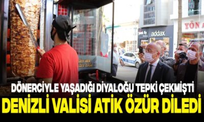 Sinirlenip dönerciyi kapatan Vali gelen tepkiler üzerine çark edip özür diledi!.
