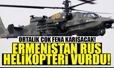 Ermenistan’ın ateşlediği füze, Rus helikopterini vurdu!.