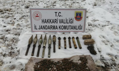 Hakkari’de terör örgütü PKK’ya mühimmat darbesi…