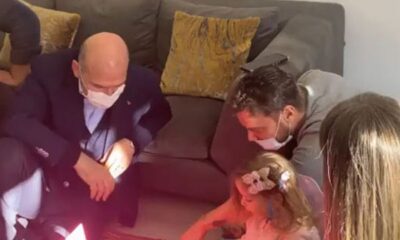 Süleyman Soylu’dan küçük Ayda’ya ziyaret.. (video haber)