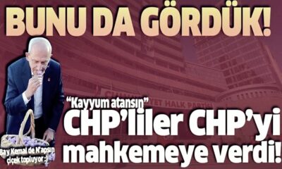 CHP’liler CHP’yi mahkemeye verdi!.