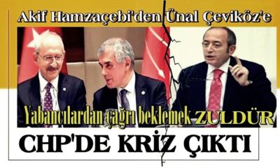 CHP’de Biden krizi! İstanbul Milletvekili Mehmet Akif Hamzaçebi, Ünal Çeviköz’e sert çıktı! “Yabancılardan çağrı beklemek zuldür!.”