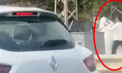 Yol kenarında gelini döven dayakçı damat tutuklandı!. (video haber)