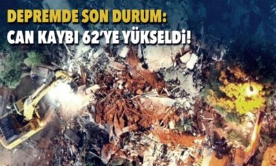 İzmir’de son durum! Can kaybı 62’ye yükseldi!.