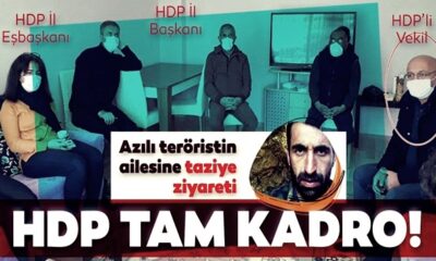 Tam kadro ihanet! HDP’liler, öldürülen teröristin evine taziye ziyaretine gitti!.