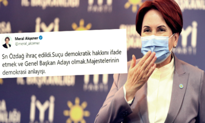 Meral Akşener’in ihraç edilen Ümit Özdağ için 2016 yılında attığı tweet, sosyal medyada olay oldu!.