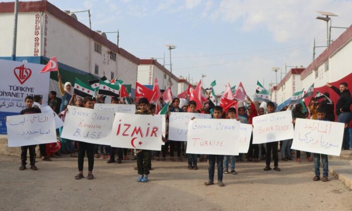 Suriyeli yetimlerden Türkiye’ye geçmiş olsun…