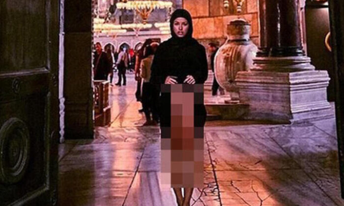 Ayasofya’da skandal pozlar veren Belçikalı mankene dava açıldı!.