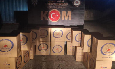 Kocaeli’de operasyon! Tam 1 milyon 300 bin tane makaron ele geçirildi!.