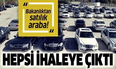 Mercedes de var BMW de! Bakanlık’tan satılık araba, hepsi ihaleye çıktı!.